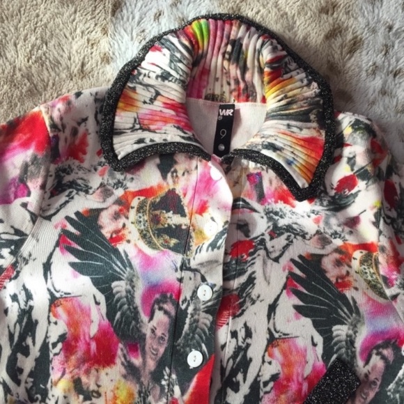 Vintage Graphic Cardigan Sweater - Picture 2 of 6